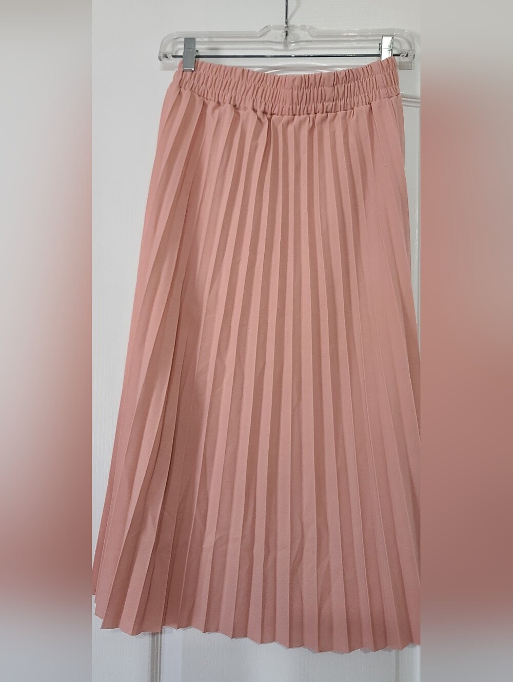 Pleated Midi Skirt - Dusty Rose